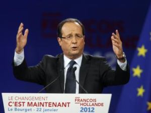 François Hollande au meeting du Bourget le dimanche 22 Janvier 2012