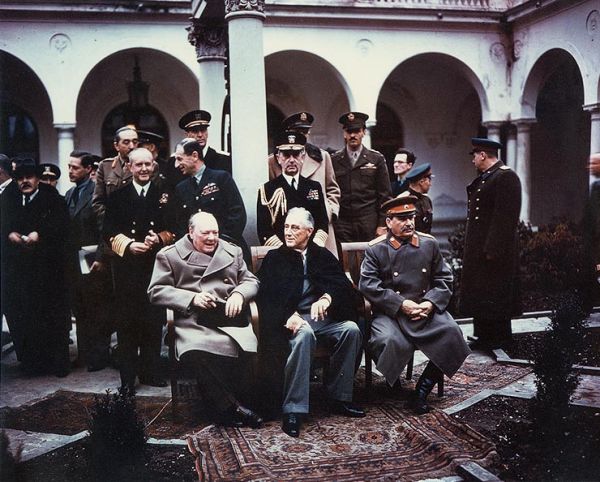 La conférence de Yalta, Février 1945, Joseph Staline, Franklin Delano Roosevelt, Winston Churchill