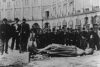 Napoléon à terre, chute de la colonne Vendôme, Commune de Paris
