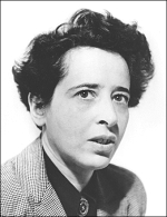 Hannah Arendt, auteur entre autre de Les Origines du totalitarisme (1951), Condition de l'homme moderne (1958) et La Crise de la culture (1961)