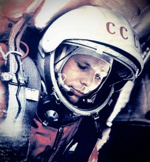 Youri Gagarine dans l'espace le 12 Avril 1961, mission Vostok 1