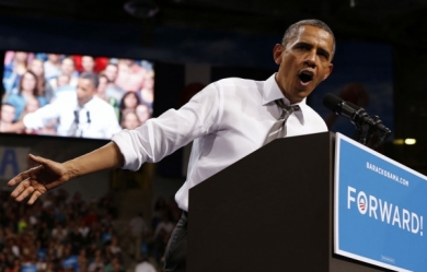 Barack Obama en campagne 2012