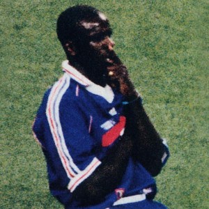 Lilian Thuram face à la Croatie en 1998 après ses deux buts