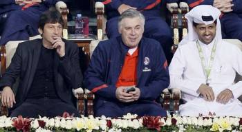 Leonardo Carlo Ancelotti Nasser_Al-Khelaïfi les maîtres du PSG