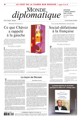 Le Monde Diplomatique Avril 2013