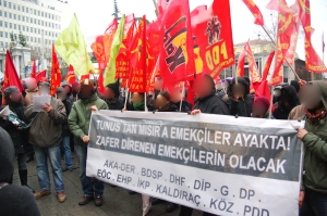 Manifestation de soutien aux révolutions Arabes, Istiklal